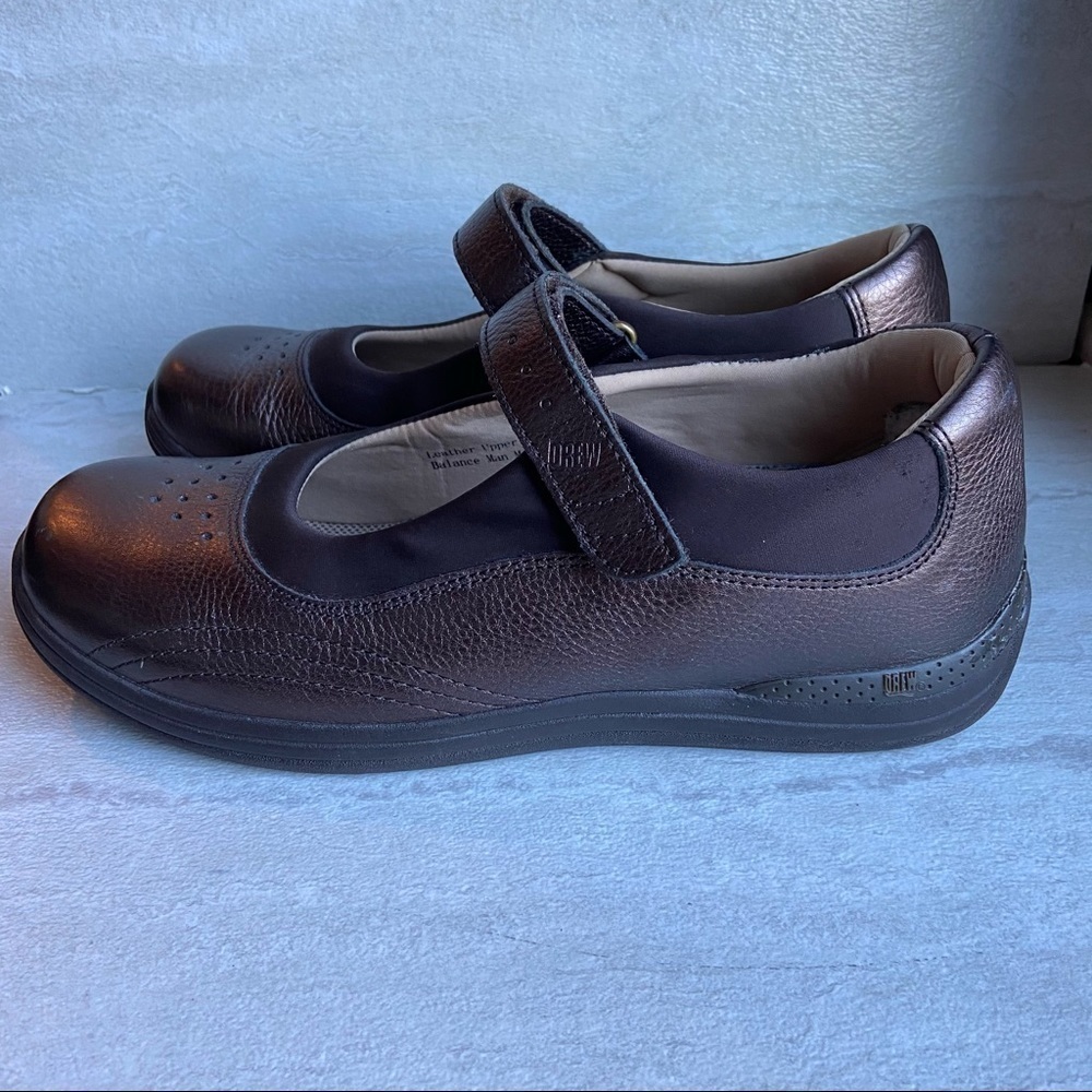 ** Drew bronze Mary Jane slip on shoes comfort 8